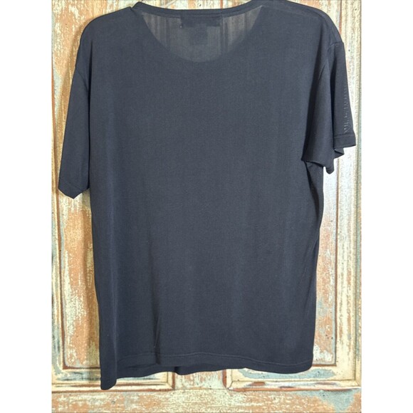 The Works Saks 5th Avenue Black Silk Women’s Shirt L - Picture 5 of 7